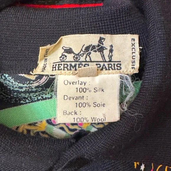 Hermès Paris Silk and Wool Overlay Shirt - Picture 8 of 8